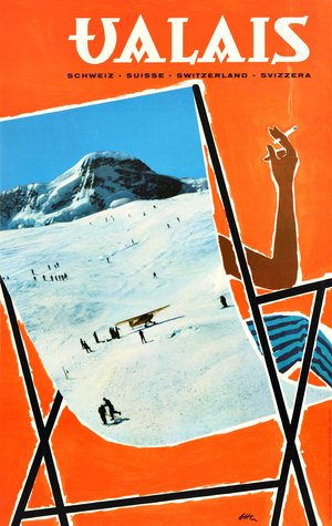 Valais Switzerland Theodul Pass Zermatt Klein Matterhorn (1958)