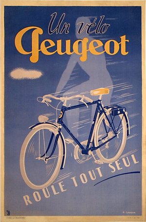 Un vélo Peugeot bicyle poster