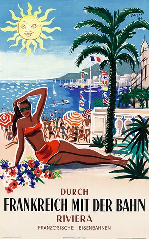 Durch Frankreich mit der Bahn - Riviera (Visitez la côte d'Azur, SNCF)