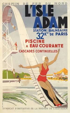 L'Isle Adam, station balnéaire, circa 1930