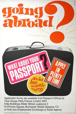 1960s original travel poster