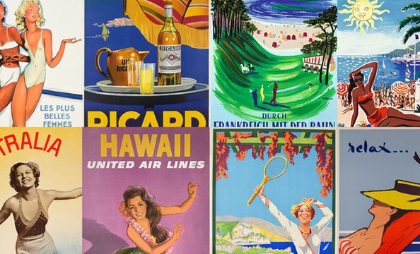 Vintage posters of Summer