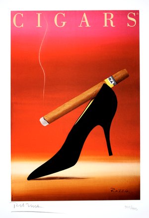 Original Signed Cigars Print, Limited Edition