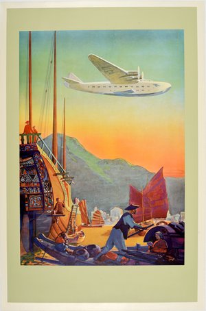 Across The Pacific Pan American Clipper USA Flying Boat (Hong Kong)