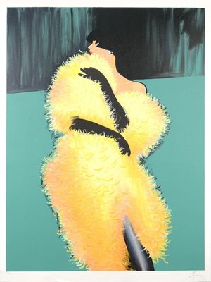 La Femme a Jeune - Yellow Boa - Signed & Numbered