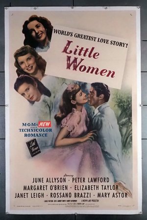 LITTLE WOMEN (1949) U.S. One-Sheet Poster (27x41) Linen Backed