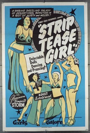 STRIPTEASE GIRL (1952) U.S. One Sheet  Exploitation Film  Sonney-Mack