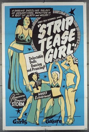 STRIPTEASE GIRL (1952) U.S. One Sheet  Exploitation Film  Sonney-Mack