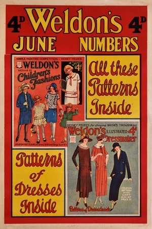Weldon’s June Numbers [Dressmaking Magazines] 1924. 