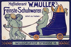 Court supplier W. Mueller's Finest Shoes are on sale at Willsdruffer Street 16 in Dresden