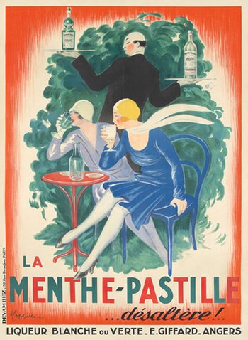 La Menthe-Pastille - by Cappiello