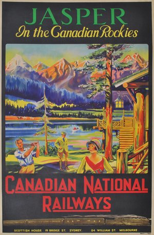 Jasper In The Canadian Rockies c1929. 