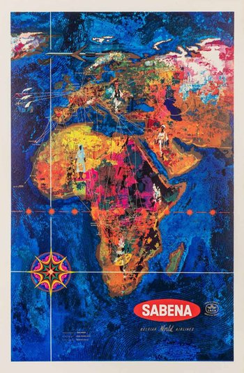 Sabena-Route-Map-1966-Linen