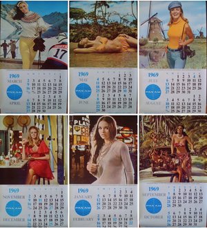 Pan Am Cargo Calendar 1969