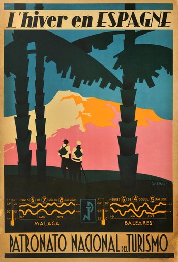 AntikBar.co.uk Winter In Spain Travel Poster