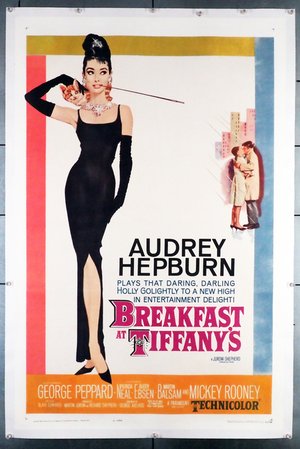 BREAKFAST AT TIFFANY'S (1961)  27X41 Linen Backed