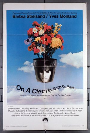 ON A CLEAR DAY YOU CAN SEE FOREVER (1970)  27X41