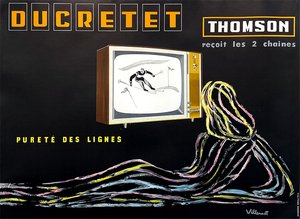 Ducretet Thompson - Skier on TV