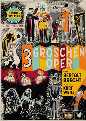 The Threepenny Opera by Bertolt Brecht, music Kurt Weill - 3 Groschen Oper - Berliner Ensemble April 23rd 1960
