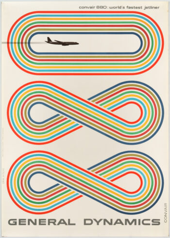 Original Poster Erik Nitsche General Dynamics Jet Convair 880