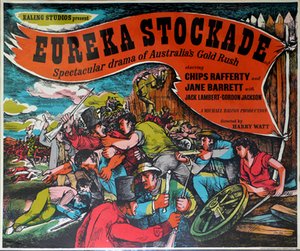 Rare original 1948 lithograph poster for Ealing Studios, Eureka Stockade