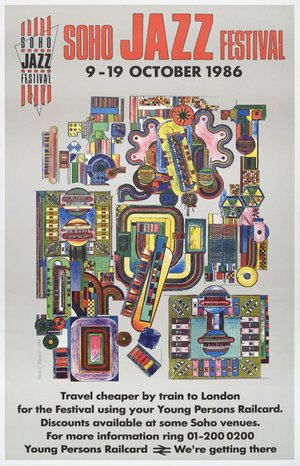 British Rail Poster for Soho Jazz Festival
