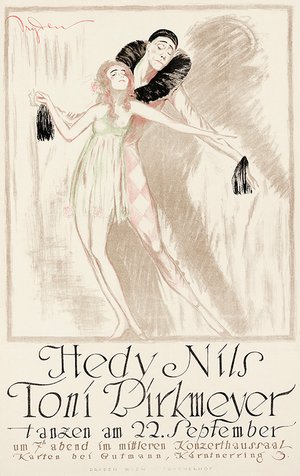 Hedy Nils (= Hedy Pfundmayr) & Tony Birkmeyer dance on 22 September 1920 in the Konzerthaussaal Vienna