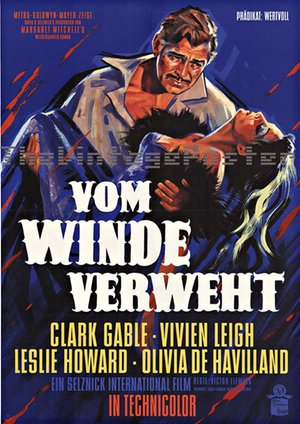 Gone With The Wind / Vom Winde Verweht German movie poster