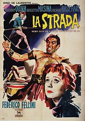 La Strada large oversize Federico Fellini Italian movie poster