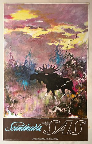 Scandinavia SAS Travel Poster, Nielson