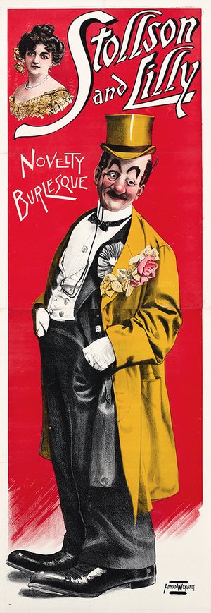 Stollson and Lilly - Novelty Burlesque circus poster