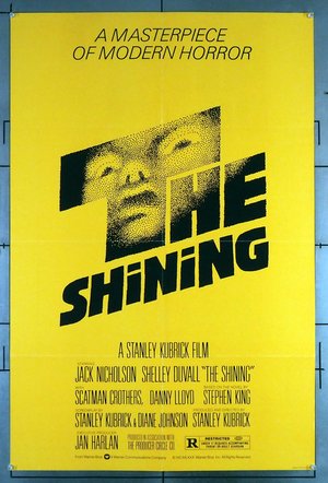 THE SHINING (1980)  U.S. 27X41 folded  very fine  d. Stanley Kubrick