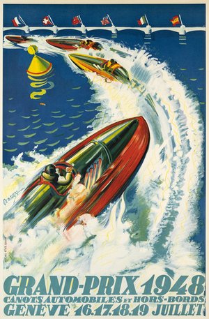 Grand Prix 1948, motorboats and speedboats, Geneva, 1948