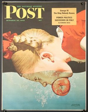 Saturday Evening Post - October 30, 1943 - Bobbing for Apples