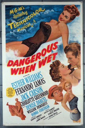 DANGEROUS WHEN WET (1953) 27x41 Folded One-Sheet Poster