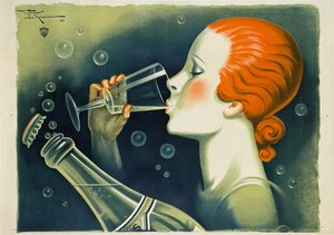 Source Verdier Eau De Table Original 1931 Vintage Poster French Stone Lithograph Water Advertisement
