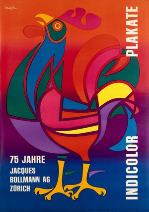 Indicolor Plakate, 75 Jahre Jacques Bollmann AG Zürich, circa 1954