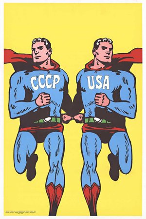 USSR / CCCP USA Superman - serigraph