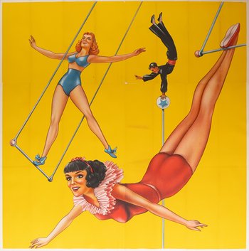 1960s-Circus-Trapeze-6-Sheet-Poster