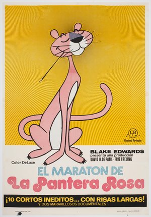 The Pink Panther Marathon 1974 Spanish Film Poster