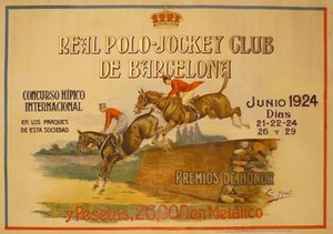 REAL POLO - JOCKEY CLUB DE BARCELONA. JUNIO 1924