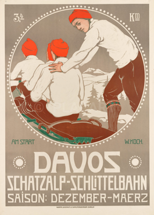 Sled Run (Bob Run!) Davos Schatzalp – 1908