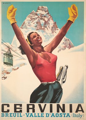 Cervinia, Valle d'Aosta, Italy (circa 1953)