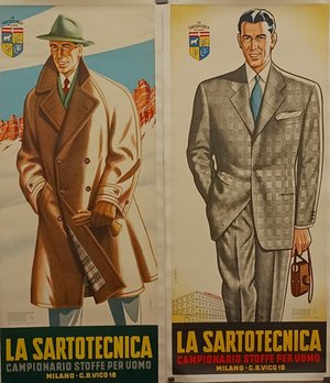 The tailor, sample fabrics for men, Milan