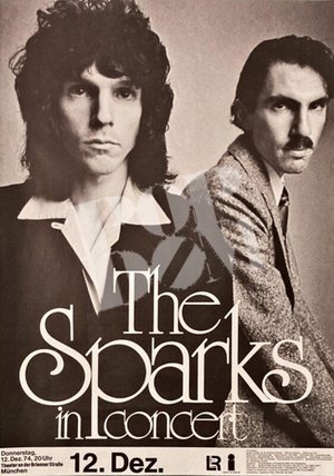 The Sparks German Tour Poster 1974