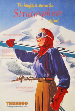 Vintage Skiing Poster - Le Chasse Neige - VintageWinter