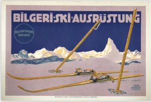 Bilgeri Ski Ausrustung 1910 Germany